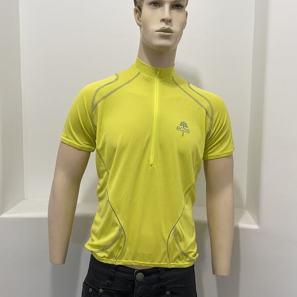 ecos Other - ecos Performance Wear Short Sleeve  T-Shirt Green Zipper Pockets Size  M NWT